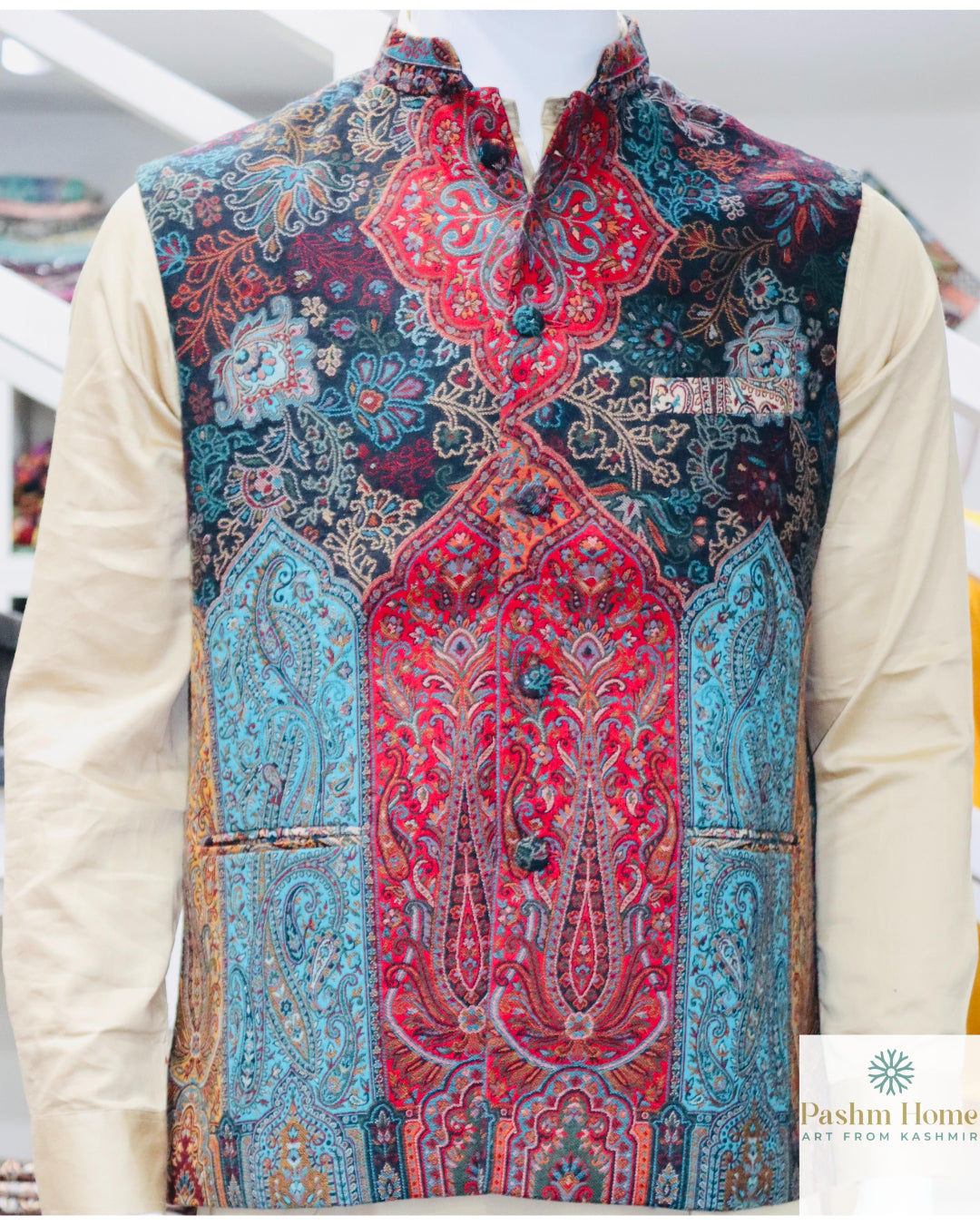 Kani Jamawar Waistcoat