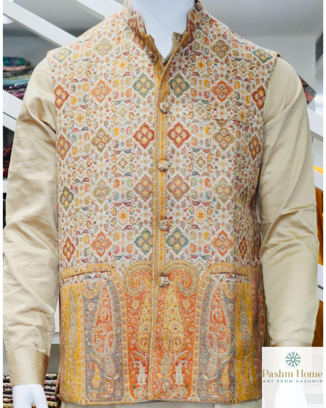 Kani Jamawar Waistcoat