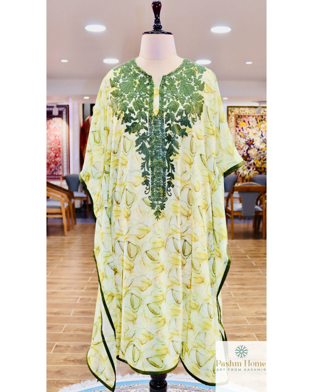 Silk Printed Short Kaftaan