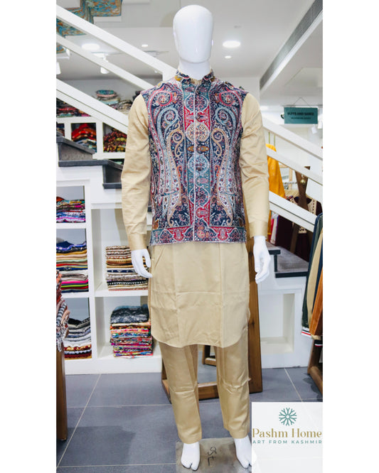 Kani Jamawar Waistcoat