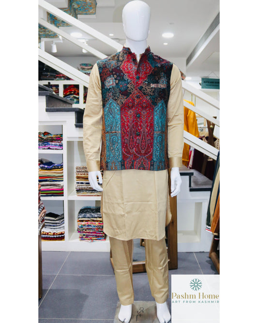 Kani Jamawar Waistcoat