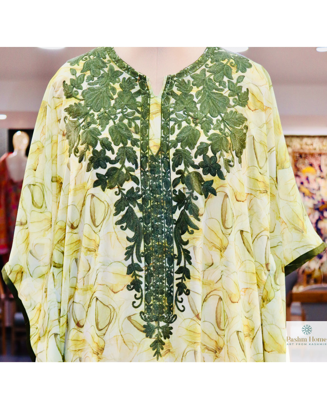 Silk Printed Short Kaftaan