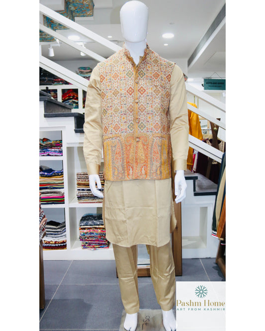 Kani Jamawar Waistcoat